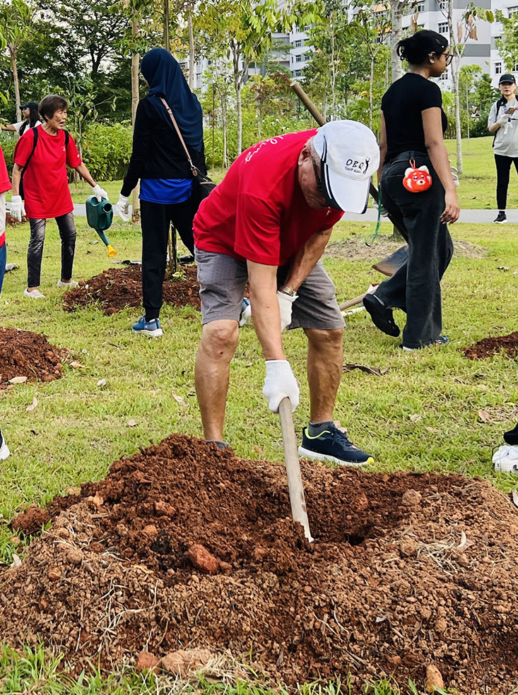 Trees Planting with Senior Citizens